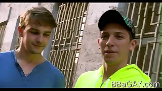 Delightful oral stimulation for gay stud